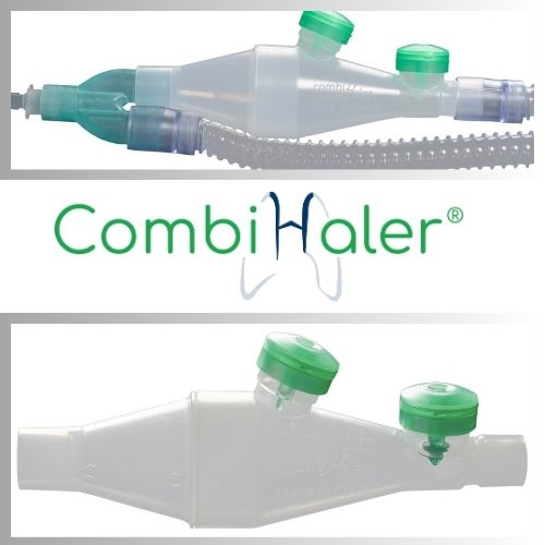 Αεροθάλαμος Combihaler μέσω αναπνευστήρα (ενηλίκων)