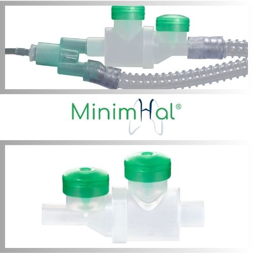 Αεροθάλαμος MinimHal μέσω αναπνευστήρα (παιδιατρικός)